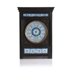 Lewis Foreman Day, Aesthetic Movement ebonised mantel clock