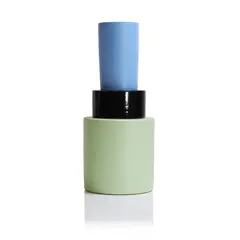 'Ebano' ceramic vase by Nathalie du Pasquier, 2018, glazed in green, sold Jul 2024