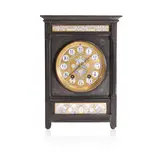 Lewis Foreman Day, Aesthetic Movement marble and painted mantel clock