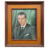 Alejandro Pardiñas Cabré, Retrato de Adolfo López Mateos, Pastel sobre papel