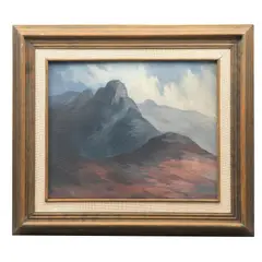 Feliciano Peña, Paisaje montañoso, Óleo sobre tela