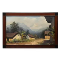 Eduardo Mancera, Camino a Huatusco, Veracruz, 1968, Óleo sobre tela