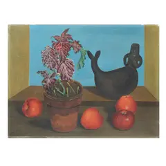 Leopoldo Estrada, Bodegón, 1953, Óleo sobre MDF