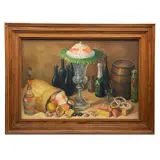 Bodegón by Atribuído A Agustín Arrieta, Óleo sobre tela, offered Jul 2024