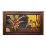 Paisaje con venado by Autor No Identificado, Óleo sobre tela, sold Jul 2024