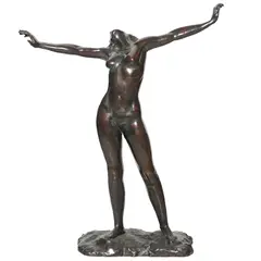 Gabriel Ponzanelli, EL DESPERTAR, Bronce, patinado en color marrón
