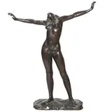 Gabriel Ponzanelli, EL DESPERTAR, Bronce, patinado en color marrón
