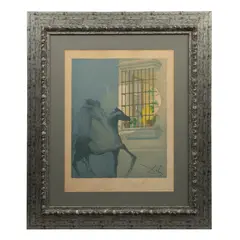 Salvador Dalí, Carmen y Don José huyendo a caballo de la Ópera, 1970, Litografía CXVII / CXXV