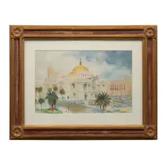 Vista de Bellas Artes by Anónimo, Acuarela sobre papel, offered Jul 2024