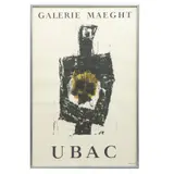 Galerie Maeght, Póster de exhibición de Raoul Ubac, 1958, Litografía sin número de tiraje