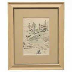 Paisaje by Antoni Peyrí, Carboncillo sobre papel, sold Jul 2024
