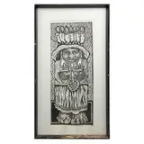 Modesto Bernardo, Niña de noche, 1967, Xilografía 4 / 50