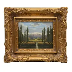 Mario Urbina, Paisaje, Óleo sobre tela