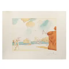Salvador Dalí, Plague de cadaques, Grabado E. A