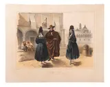 Nebel, Carl – Lasalle, E, LA MANTILLA – TRAJE POR LA MAÑANA, Litografía coloreada, 37.3 x 46.7 cm