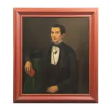 MÉXICO, FINALES DEL SIGLO XIX by Retrato de Caballero, Óleo sobre tela, adherido a tablero, offered Jun 2024