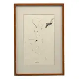 Gonzalo Utrilla, Mujer desnuda, de la serie "Nudos y desnudos", 1984, Tinta sobre papel