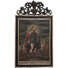 San Roque, MÉXICO, SIGLO XVIII, Óleo sobre tela
