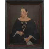 Retrato de Dama, MÉXICO, SIGLO XIX, Óleo sobre tela