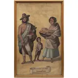 Escena de Castas, MÉXICO, SIGLO XX, Óleo sobre tela