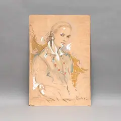 Sylvia Pardo, Retrato de dama, Mixta sobre cartón
