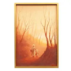 Ancona, Sin título (niños en campo), 1968, Óleo sobre tela