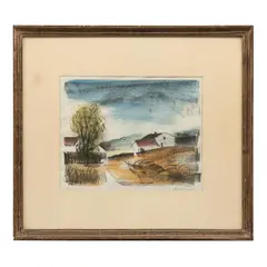 Maurice de Vlaminck, L'arbre vert II, 1924, Litografía 13 / 100