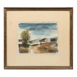 Maurice de Vlaminck, L'arbre vert II, 1924, Litografía 13 / 100