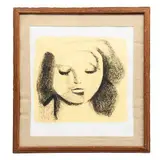Alfredo Zalce, Meditación, 1990, Serigrafía 21 / 100