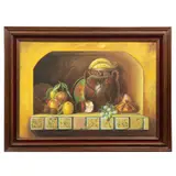 Firmado Anaya, Bodegón, 1984, Óleo sobre tela