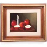 Bodegón con manzanas by Octavio Urbina Álvarez, 1998, Óleo sobre tela, sold Jun 2024