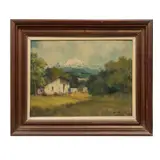 Enrique Benítez, Paisaje, Óleo sobre masonite