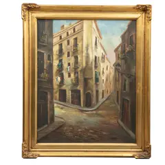 Firmado Contreras, Vista, Óleo sobre tela