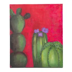 Cactus by Anónimo, Óleo sobre tela, sold May 2024
