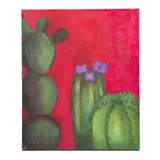 Anónimo, Cactus, Óleo sobre tela