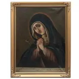 Virgen Dolorosa, MÉXICO, PRINCIPIOS DEL SIGLO XIX, Óleo sobre tela