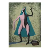 Personaje con vasija by Carlos Orozco Romero, 1980, Serigrafía, sold May 2024
