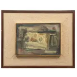 Luis Toledo, Venus reclinada, Mixta sobre masonite