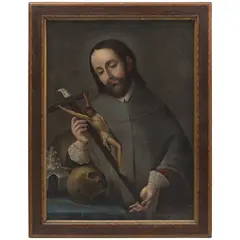 SAN JUAN NEPOMUCENO by Manuel Caro, Óleo sobre tela, offered May 2024