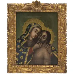 la Piedad, MÉXICO, SIGLO XIX, Óleo sobre tela