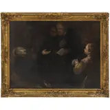 Tránsito de San Ignacio de Loyola, EUROPA, CA., 1900, Óleo sobre tela