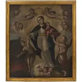 Virgen de la Luz, MÉXICO, SIGLO XVIII, Óleo sobre tela