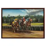 Jockey by Autor No Identificado, Óleo sobre masonite, sold May 2024