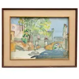 Oswaldo Muñoz Mariño, Molino de las flores, 1965, Acuarela sobre papel