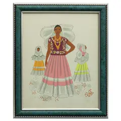 Miguel Covarrubias, Tehuanas, Gouache y tinta sobre papel 31 / 58