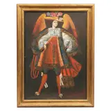 Ángel Arcabucero, ESCUELA CUZQUEÑA, SIGLO XX, Óleo sobre tela