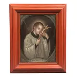 San Luis Gonzága, MÉXICO, SIGLO XIX, Óleo sobre tela