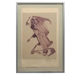 David Alfaro Siqueiros, Sin título, de la suite Prison Fantasies Portfolio II, 1973, Litografía 180 / 250