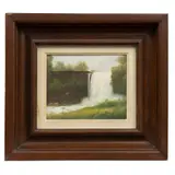 Mario Urbina, Cascada, Óleo sobre tela