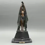 Antinea*, SIGLO XX, Bronce, patinado polícromo; con base de mármol negro (lascaduras)